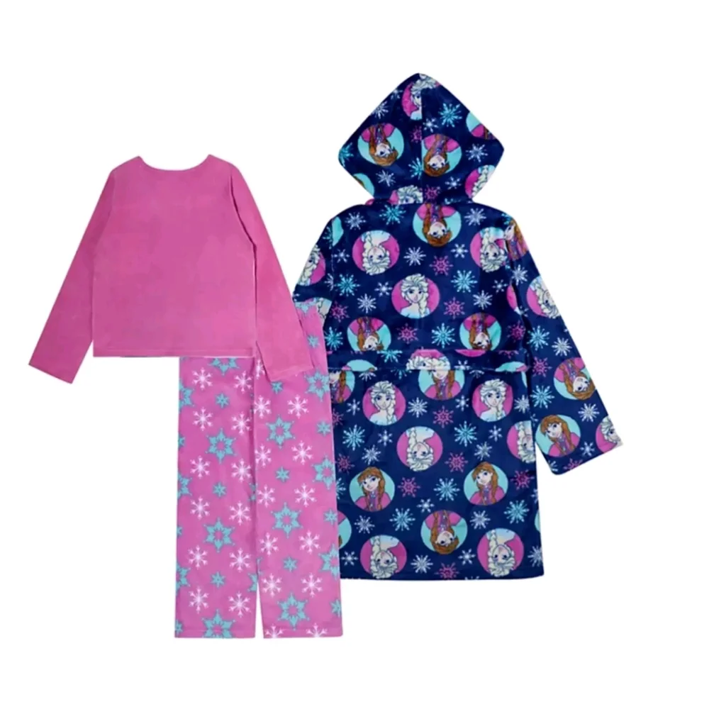 DISNEY Girls Frozen 2 Princess Elsa Anna Pajama Cover Bath Robe Set